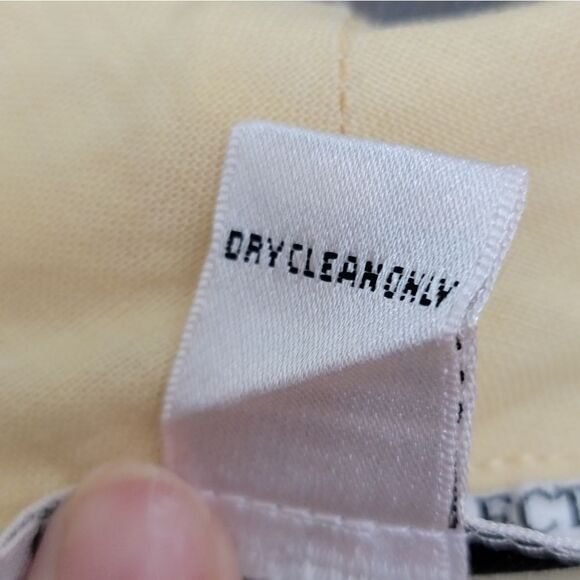 Natural Collection 100% Linen 3/4 Sleeve Button Down Shirt Yellow V Neck Size 1X - Picture 7 of 7